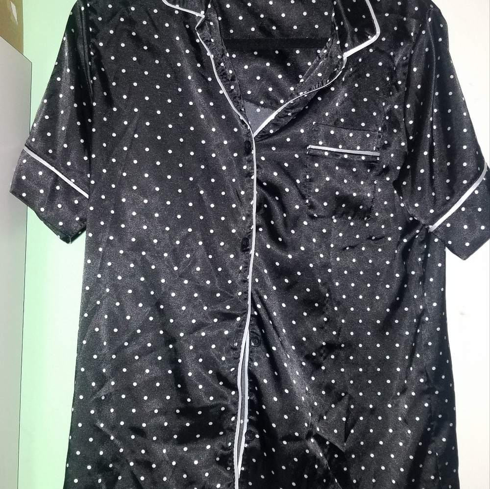 Poka dot pj set